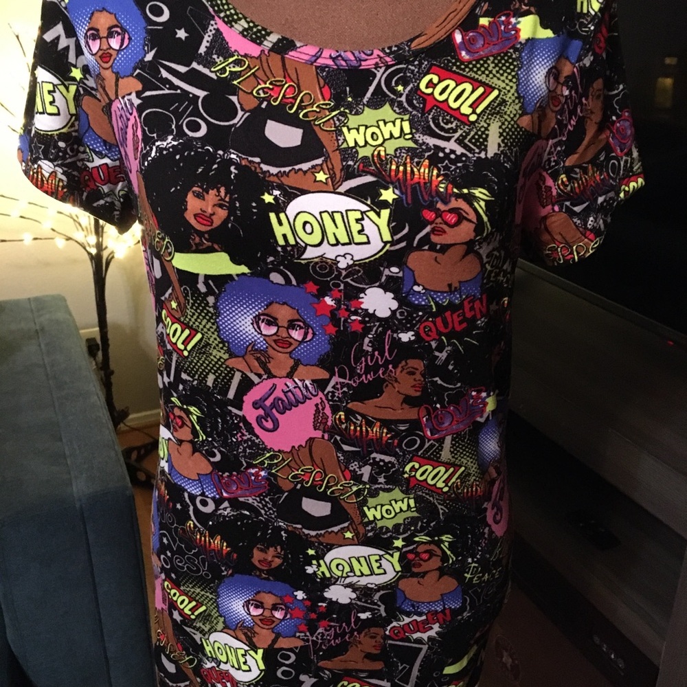 Colorful Graphic Print Tee